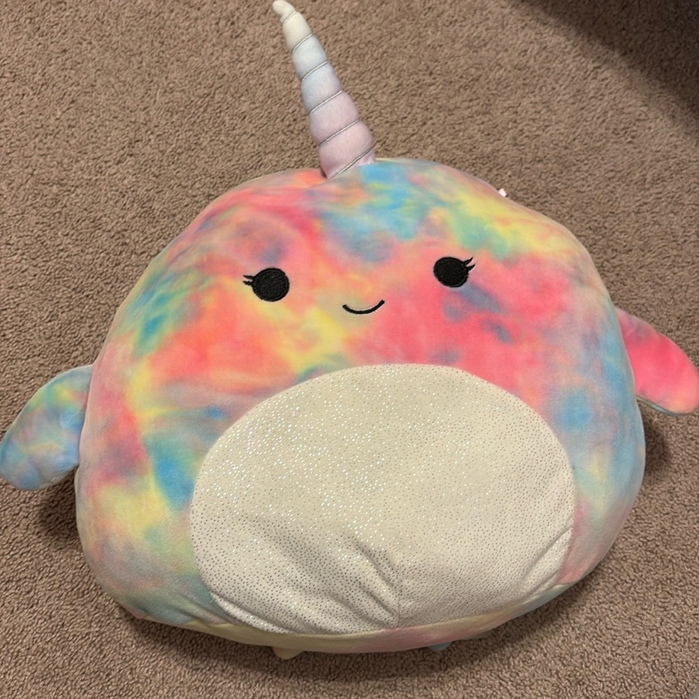 12-inch tie-dye narwhal Squishmallow